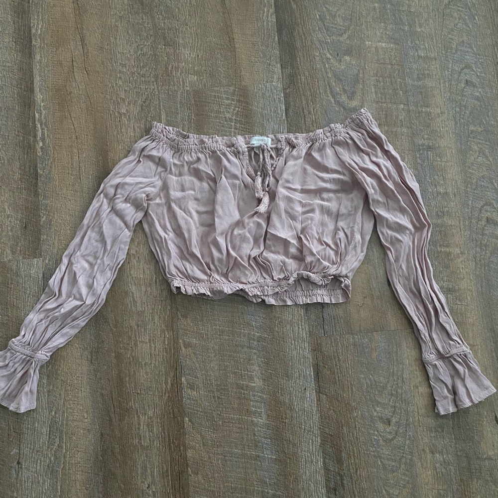 Forever 21 long sleeve crop top